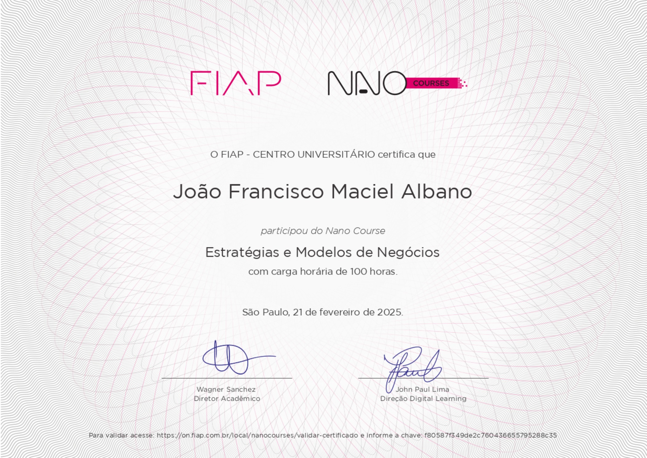 Imagem do certificado DevOps & Agile Culture